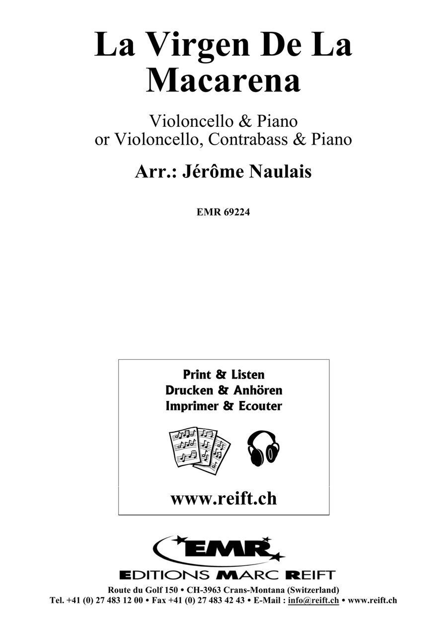 La Virgen De La Macarena La Virgen De La Macarena Double Bass scores gallery preview page 2