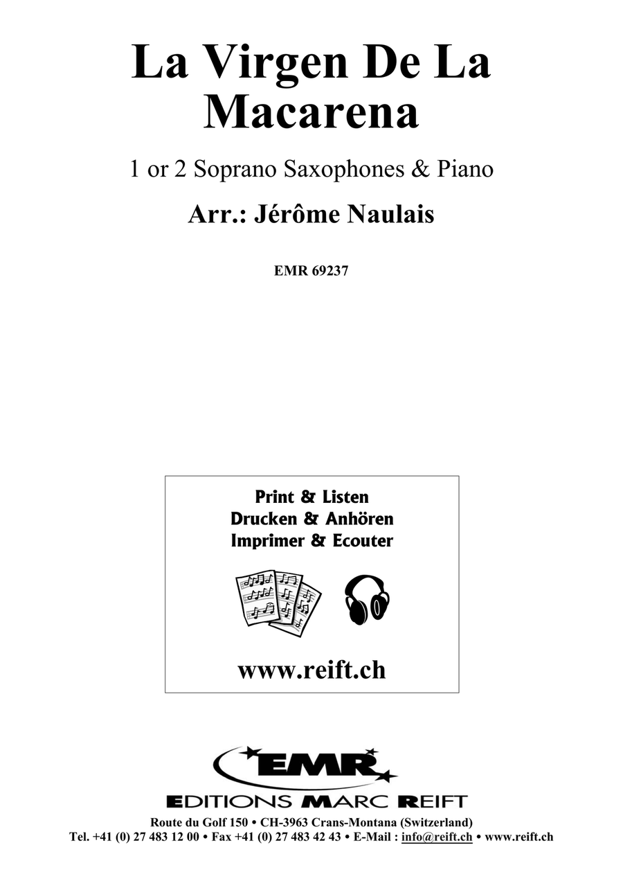 La Virgen De La Macarena La Virgen De La Macarena Soprano Saxophone scores gallery preview page 2