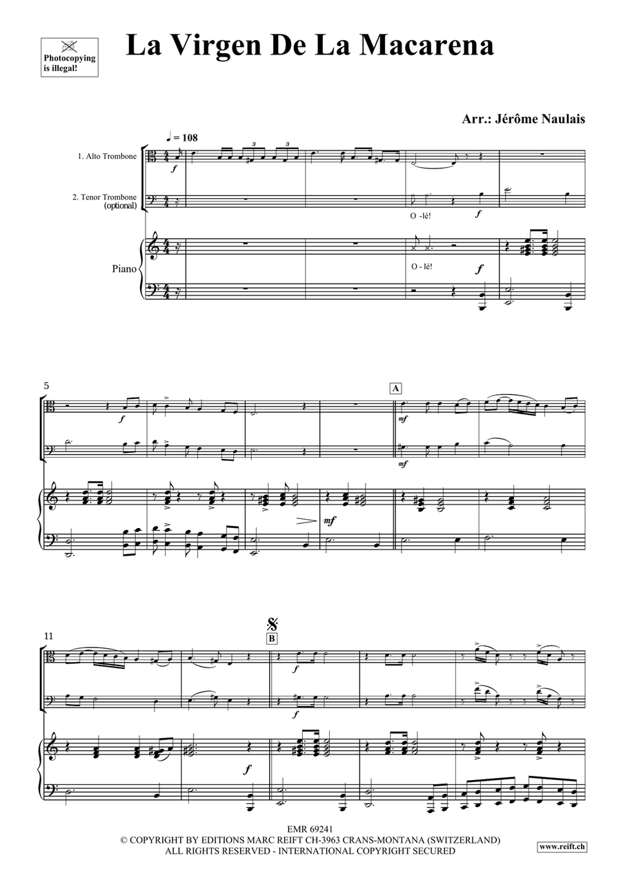 La Virgen De La Macarena La Virgen De La Macarena Piano Accompaniment scores gallery preview page 3