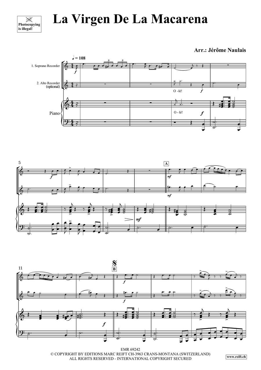 La Virgen De La Macarena La Virgen De La Macarena Soprano Saxophone scores gallery preview page 3