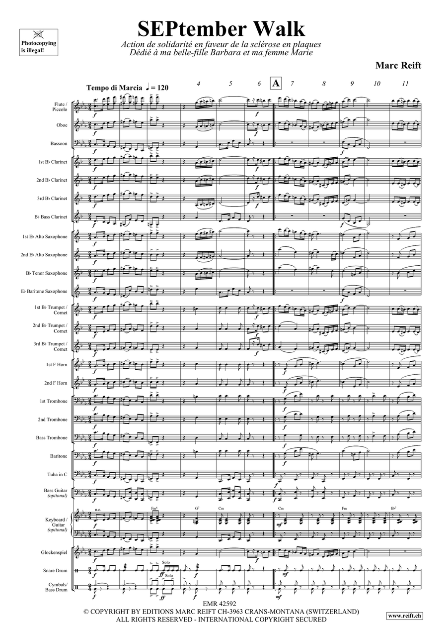 SEPtember Walk Concert Band - Sheet Music page 3