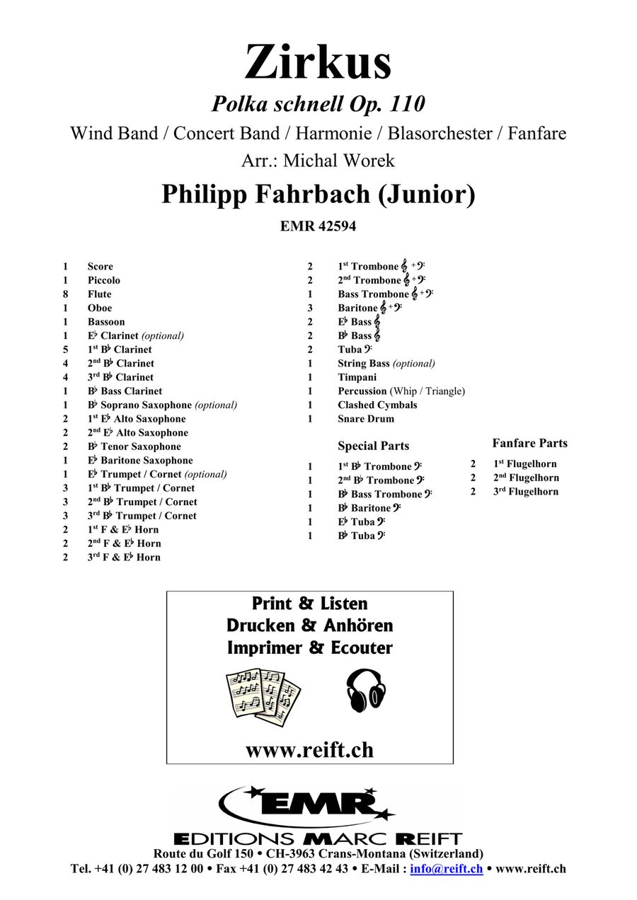 Zirkus Zirkus Concert Band scores gallery preview page 2