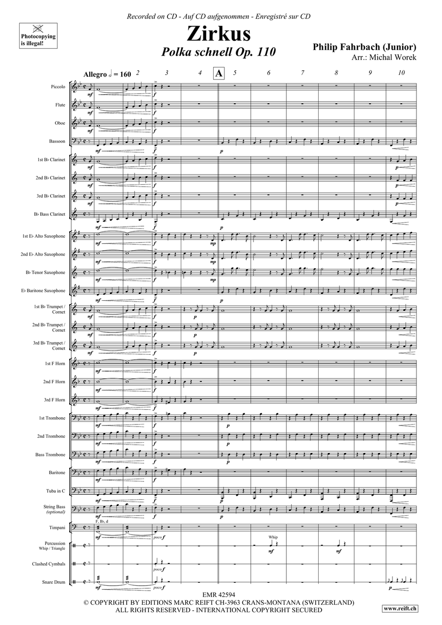 Zirkus Zirkus Concert Band scores gallery preview page 4