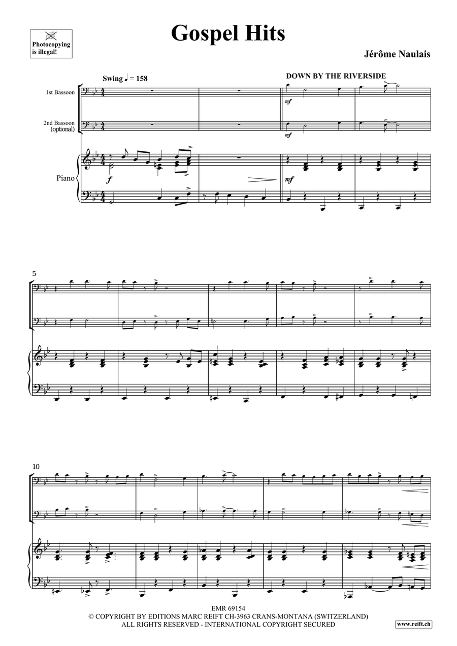 Gospel Hits Gospel Hits Bassoon scores gallery preview page 4