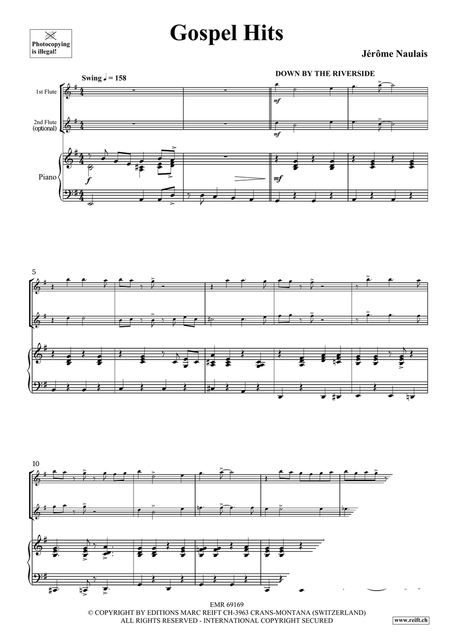 Gospel Hits Gospel Hits Flute Duet scores gallery preview page 4