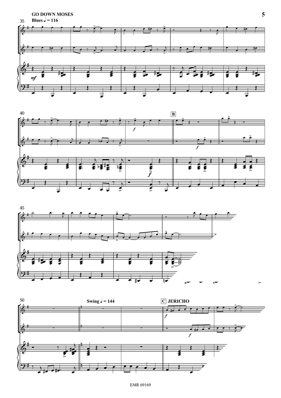 Gospel Hits Gospel Hits Flute Duet scores gallery preview page 5