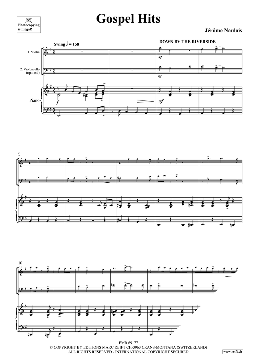 Gospel Hits Gospel Hits Piano Trio scores gallery preview page 4