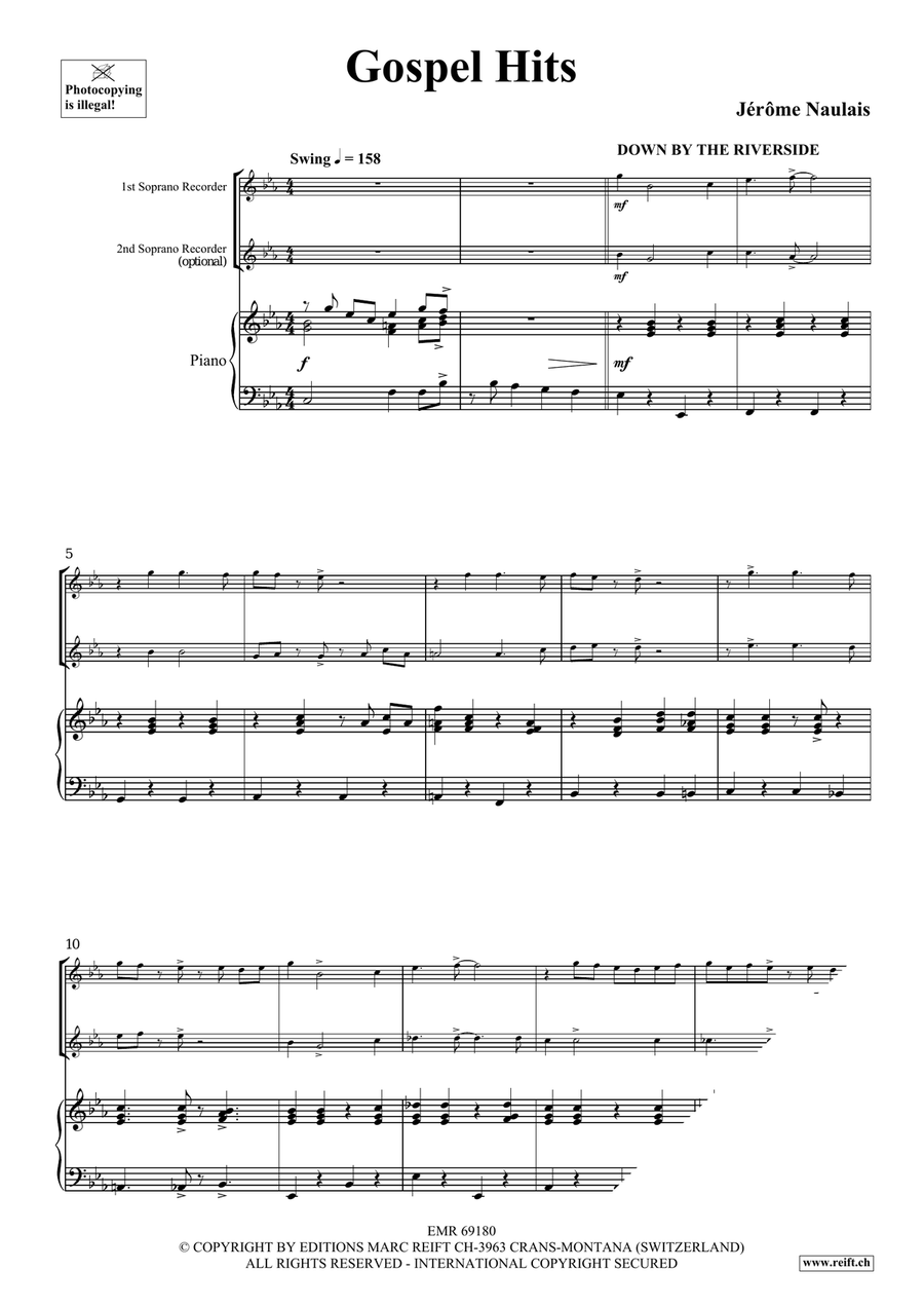 Gospel Hits Gospel Hits Soprano Recorder scores gallery preview page 4