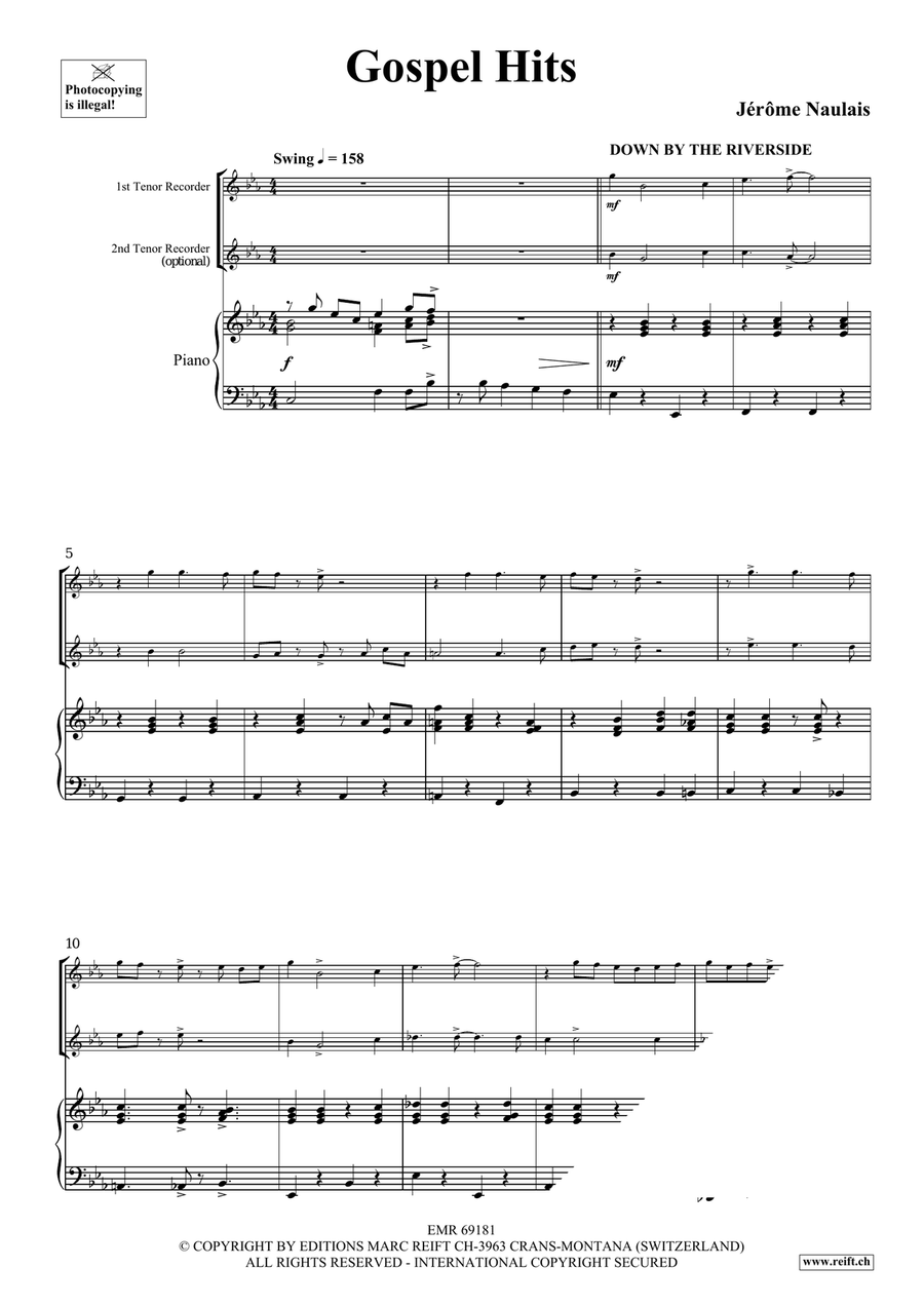 Gospel Hits Gospel Hits Tenor Recorder scores gallery preview page 4