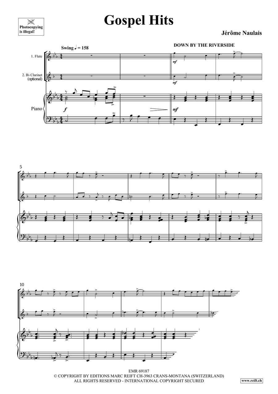 Gospel Hits Gospel Hits Clarinet scores gallery preview page 4