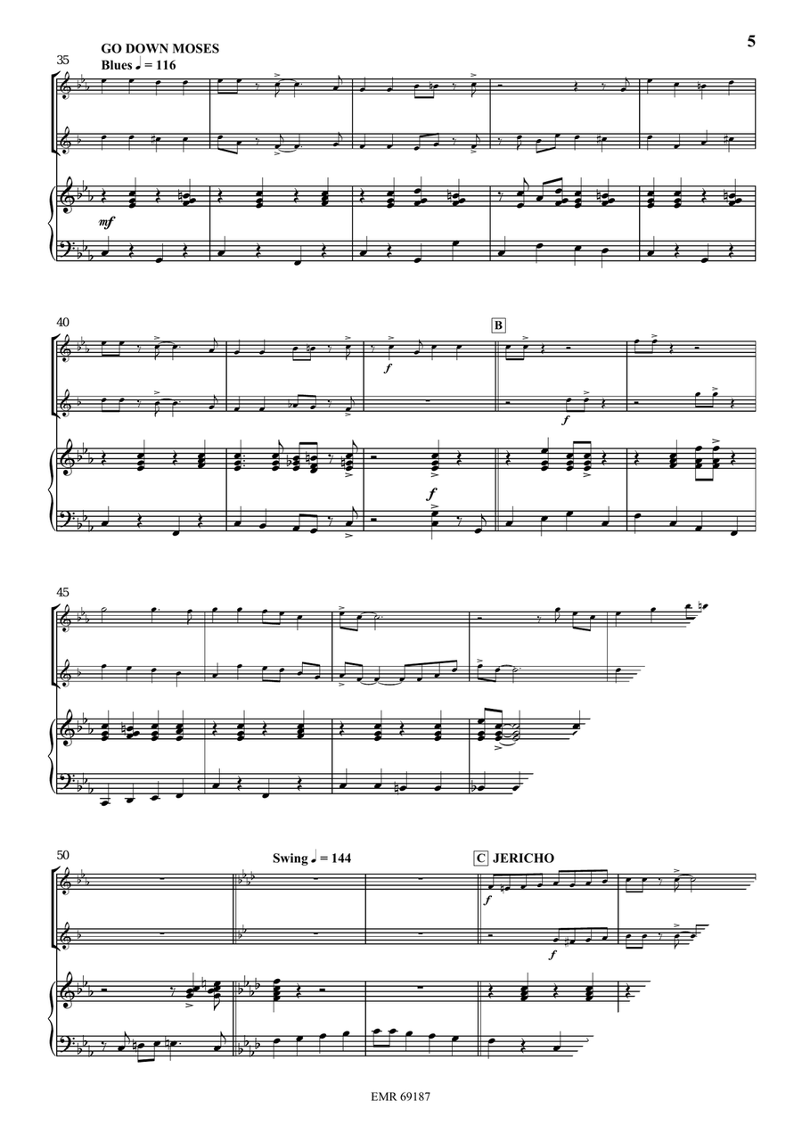 Gospel Hits Gospel Hits Clarinet scores gallery preview page 5