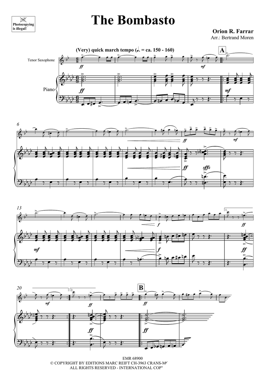 The Bombasto The Bombasto Tenor Saxophone scores gallery preview page 4