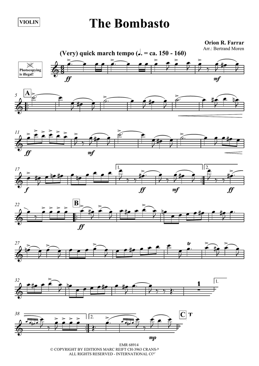 The Bombasto The Bombasto Violin Solo scores gallery preview page 3