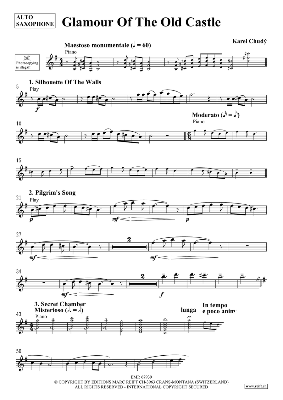 Glamour Of The Old Castle Alto Saxophone scores gallery preview page 4