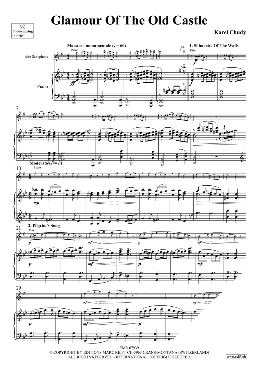 Glamour Of The Old Castle Alto Saxophone scores gallery preview page 5