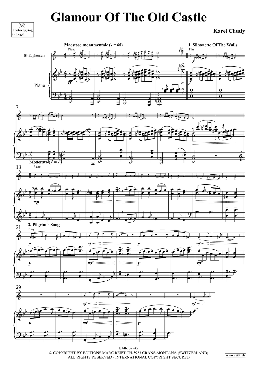 Glamour Of The Old Castle Euphonium scores gallery preview page 5