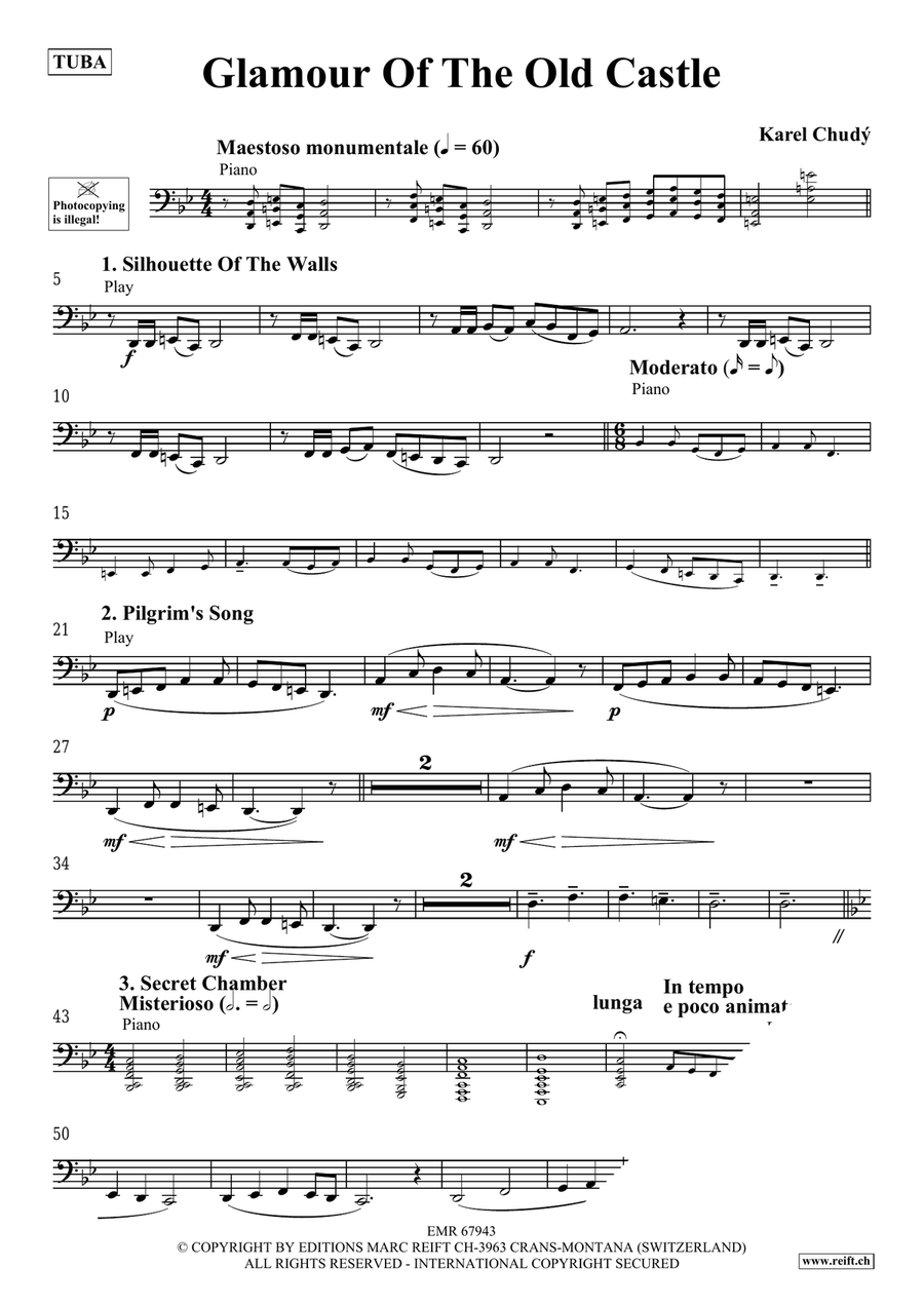 Glamour Of The Old Castle Tuba scores gallery preview page 4