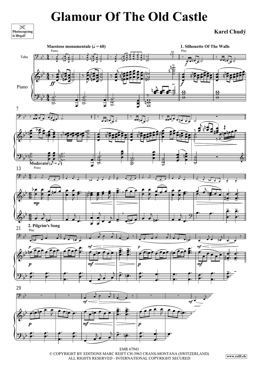 Glamour Of The Old Castle Tuba scores gallery preview page 5