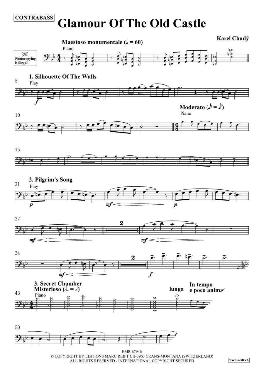 Glamour Of The Old Castle Double Bass scores gallery preview page 4