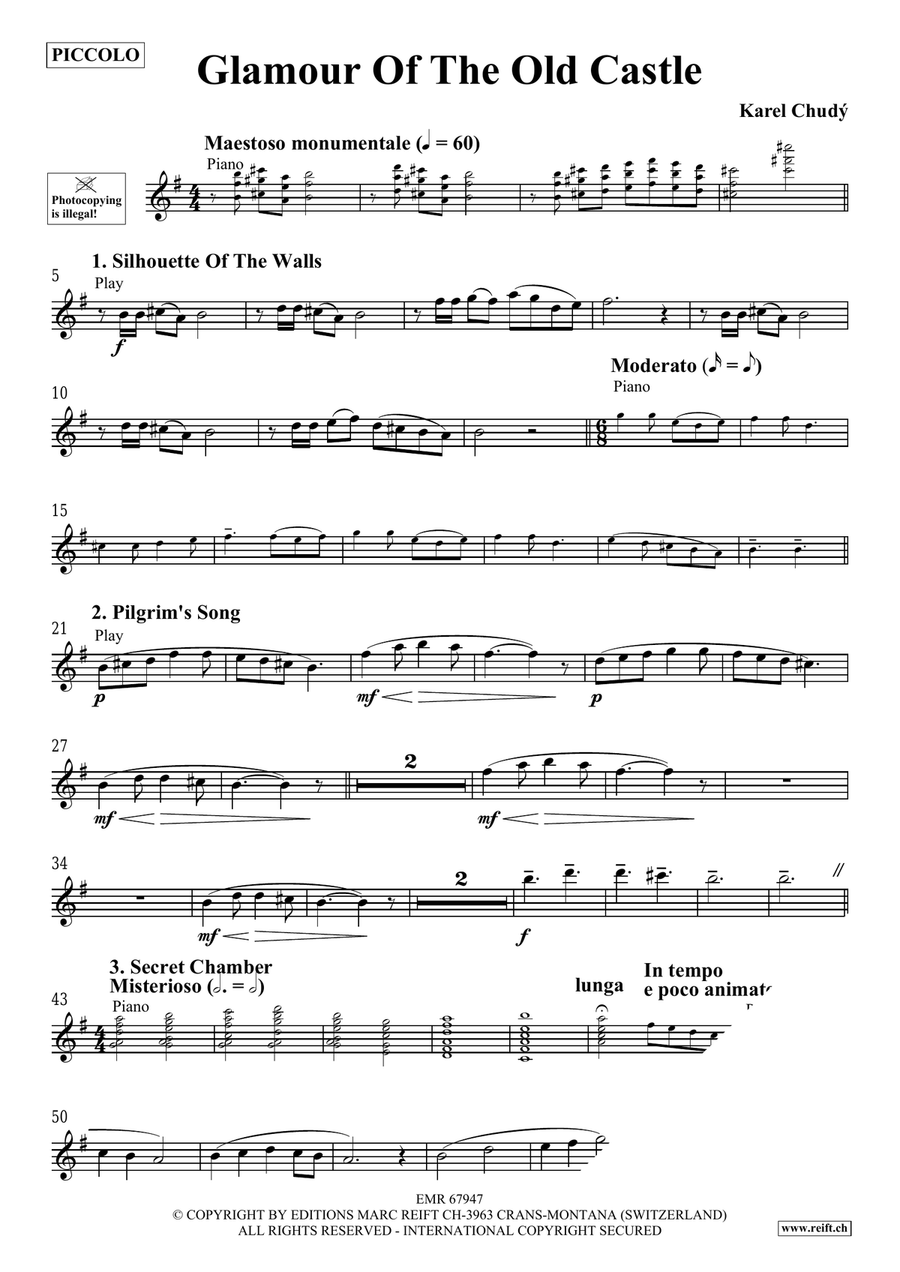 Glamour Of The Old Castle Piccolo scores gallery preview page 4