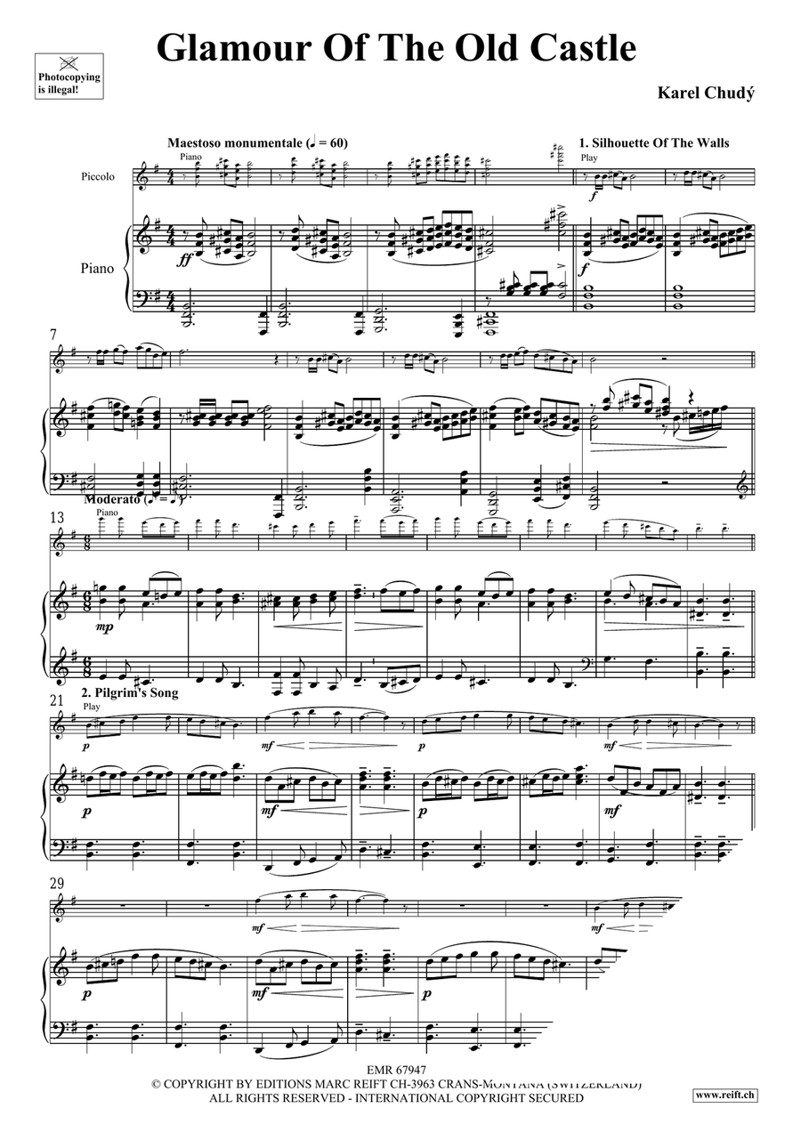 Glamour Of The Old Castle Piccolo scores gallery preview page 5