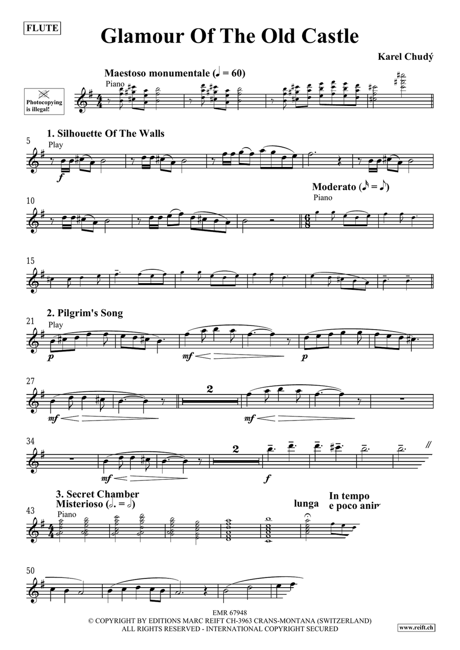 Glamour Of The Old Castle Flute Solo scores gallery preview page 4