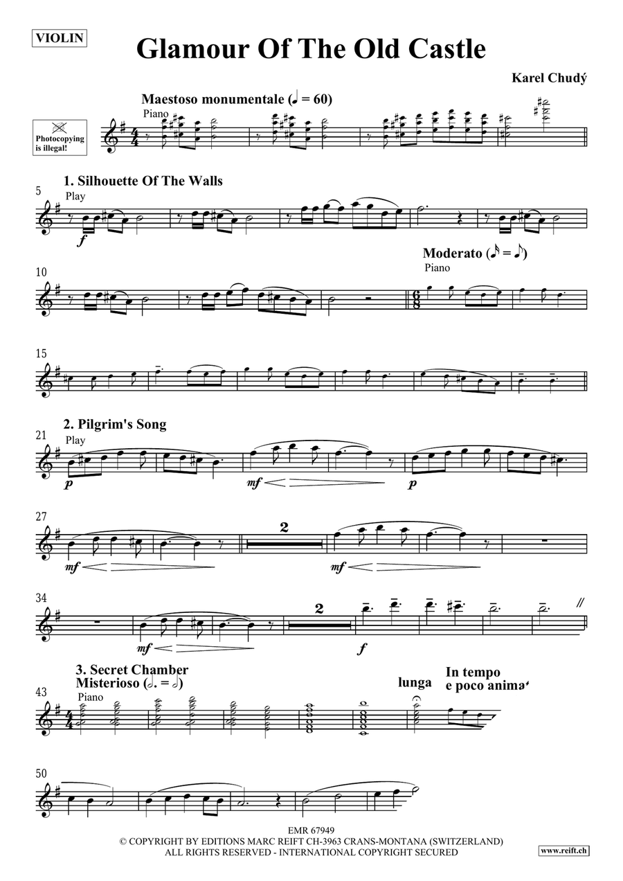 Glamour Of The Old Castle Violin Solo scores gallery preview page 4