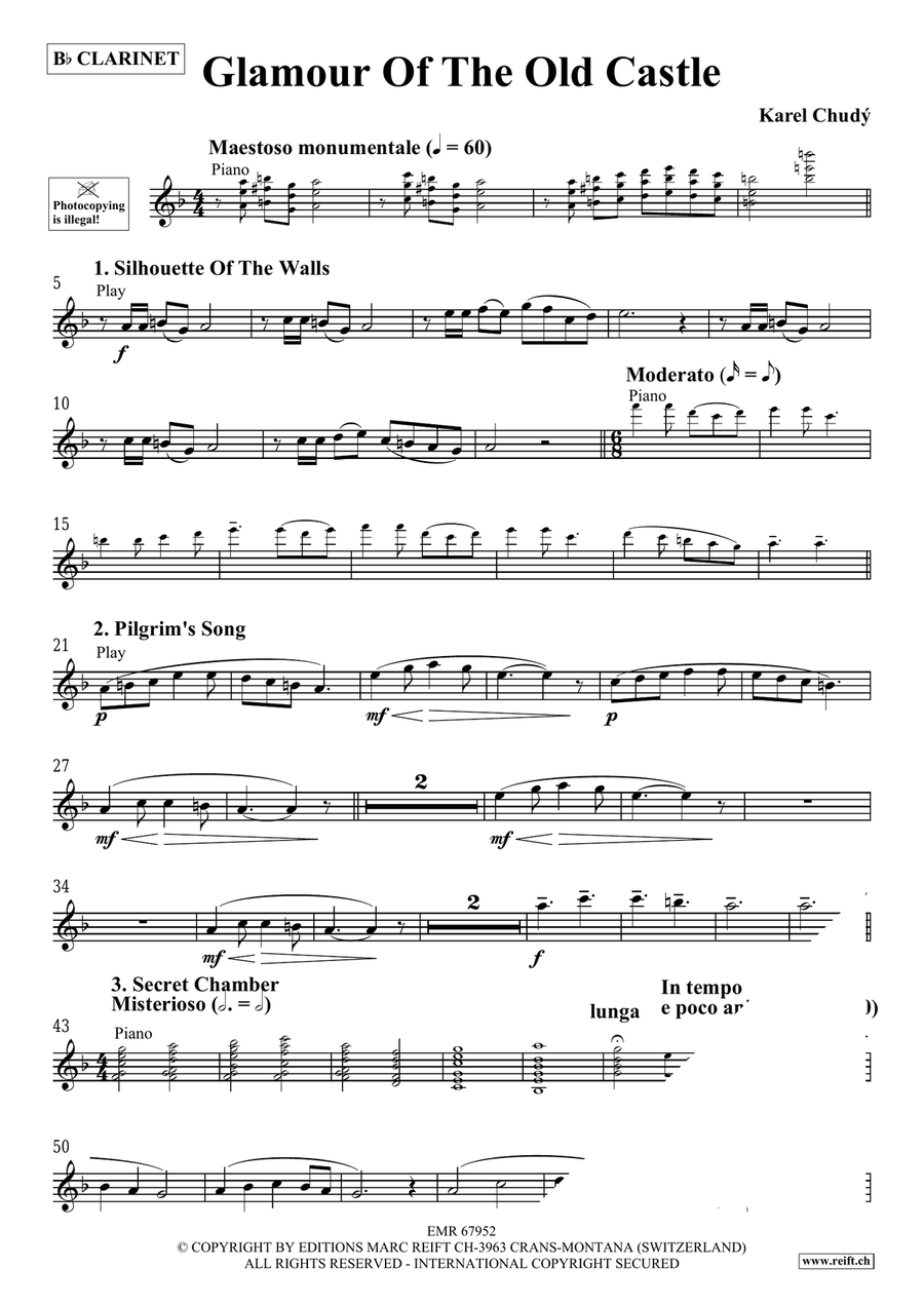 Glamour Of The Old Castle Clarinet Solo scores gallery preview page 4