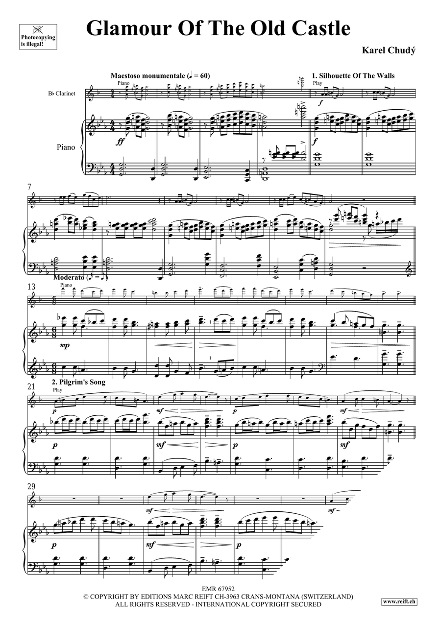 Glamour Of The Old Castle Clarinet Solo scores gallery preview page 5