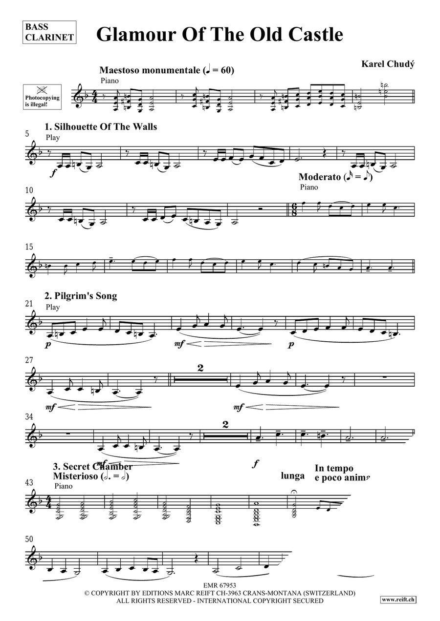 Glamour Of The Old Castle Bass Clarinet scores gallery preview page 4