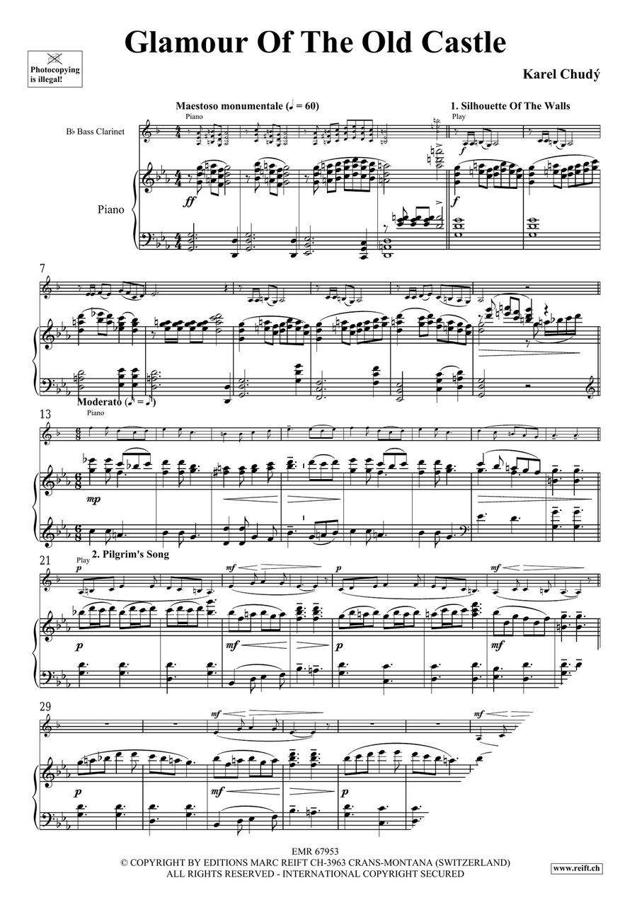 Glamour Of The Old Castle Bass Clarinet scores gallery preview page 5