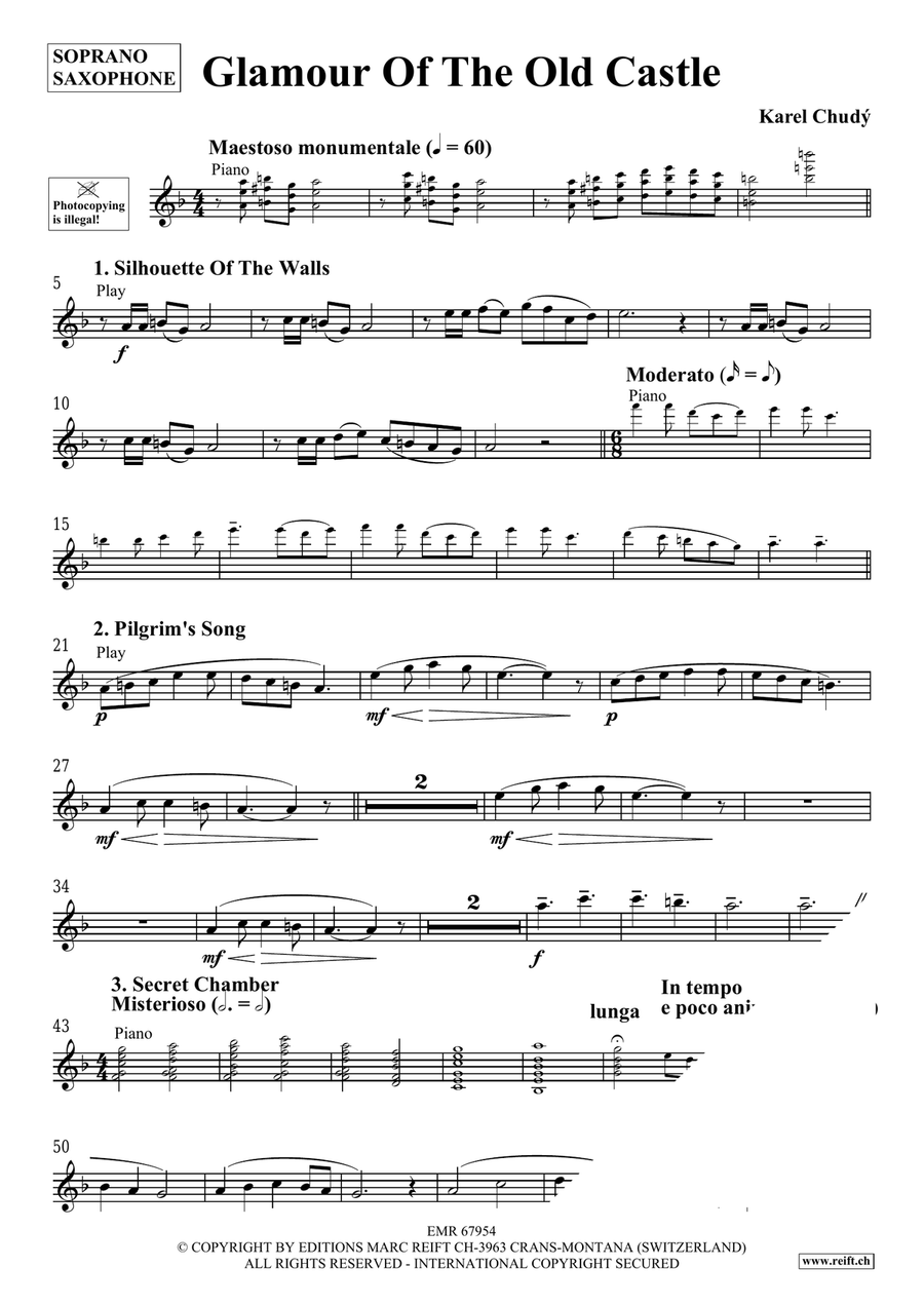 Glamour Of The Old Castle Soprano Saxophone scores gallery preview page 4