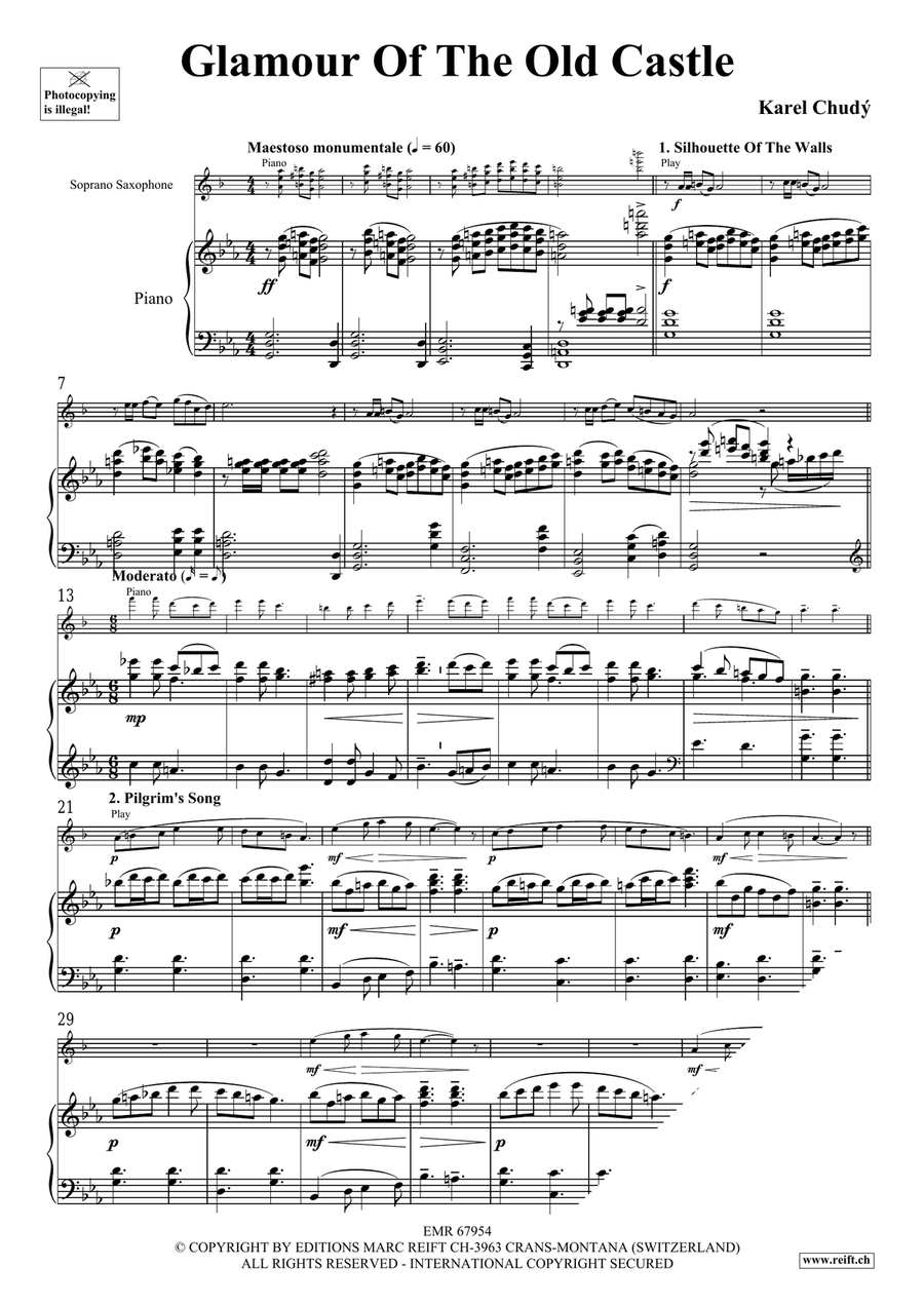 Glamour Of The Old Castle Soprano Saxophone scores gallery preview page 5