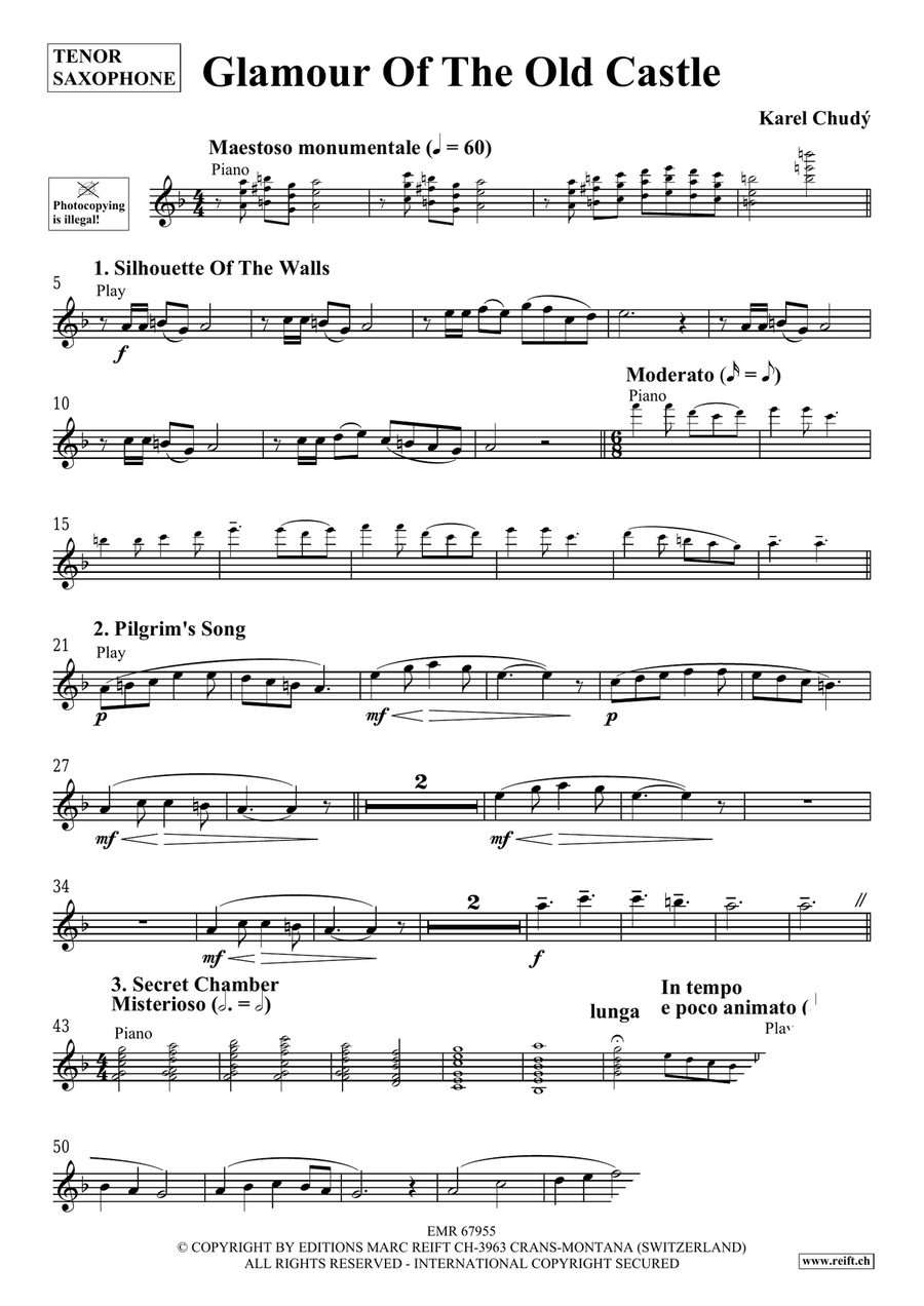 Glamour Of The Old Castle Tenor Saxophone scores gallery preview page 4