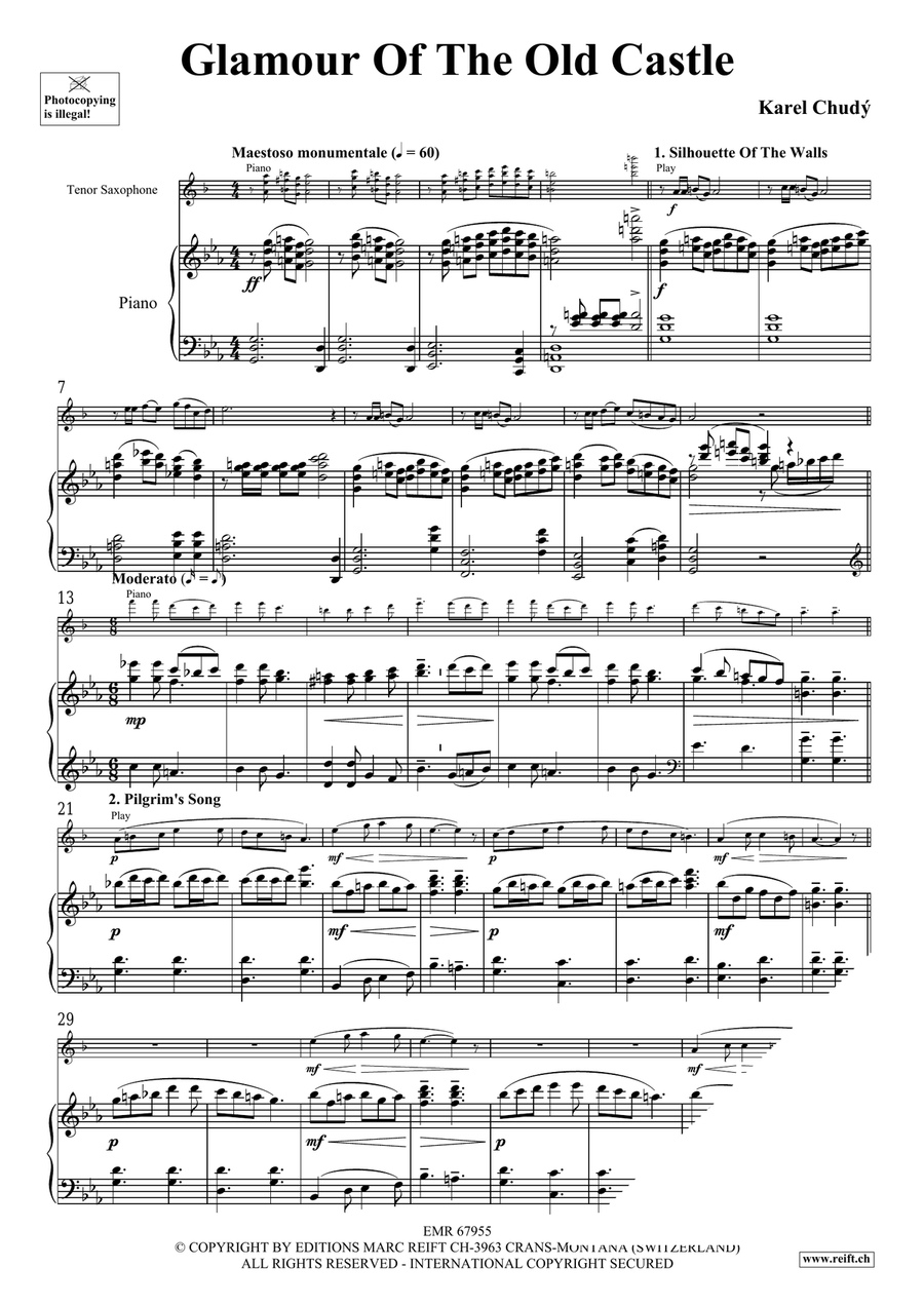 Glamour Of The Old Castle Tenor Saxophone scores gallery preview page 5