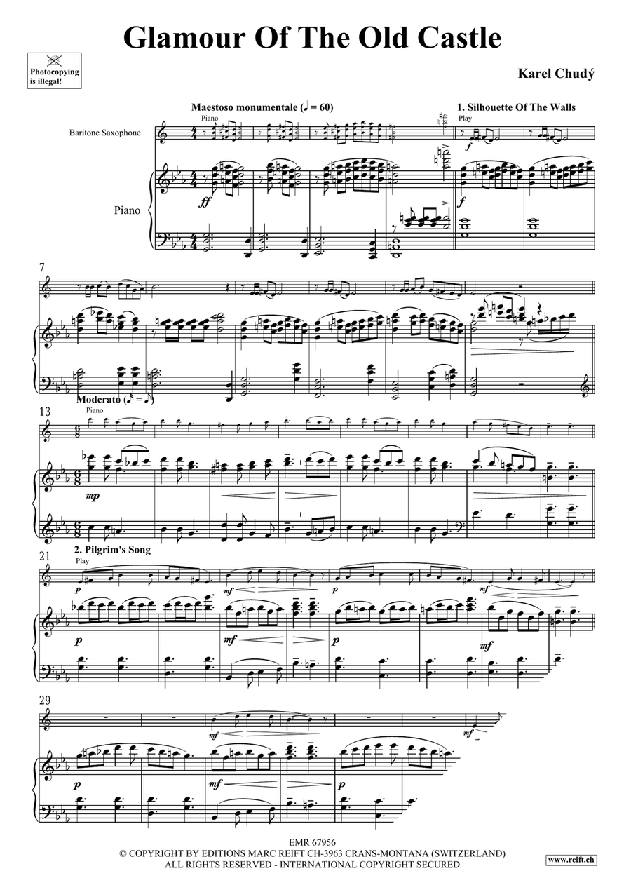Glamour Of The Old Castle Baritone Saxophone scores gallery preview page 5