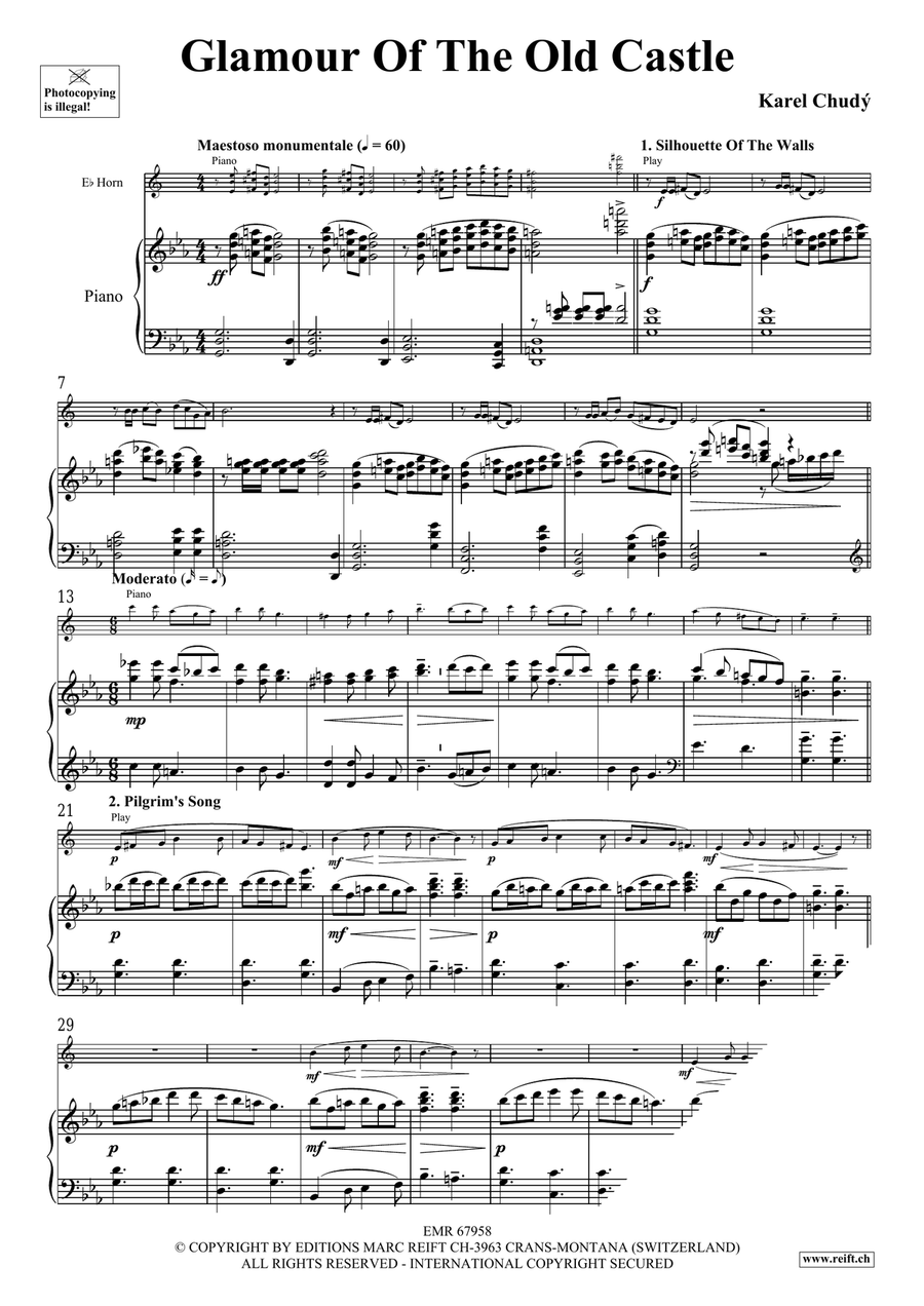 Glamour Of The Old Castle Horn scores gallery preview page 5