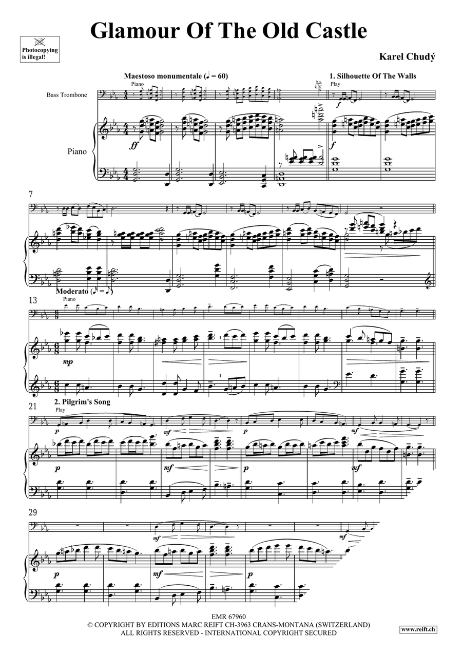 Glamour Of The Old Castle Bass Trombone scores gallery preview page 5
