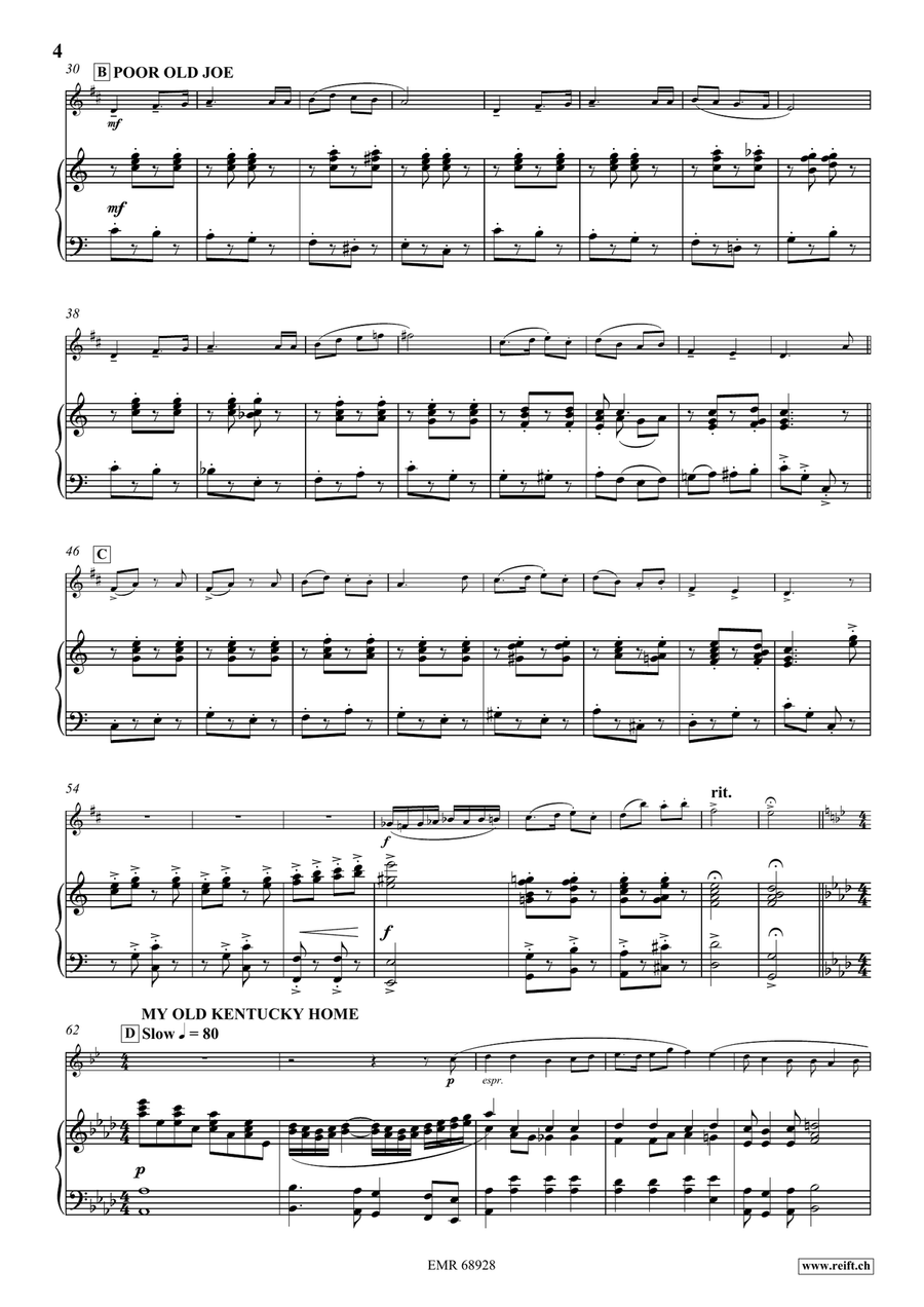 Stephen Foster Medley Stephen Foster Medley Soprano Saxophone scores gallery preview page 5