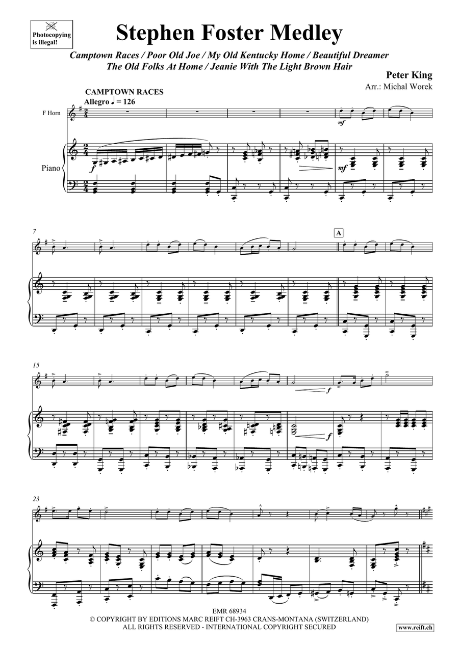 Stephen Foster Medley Stephen Foster Medley Horn scores gallery preview page 4