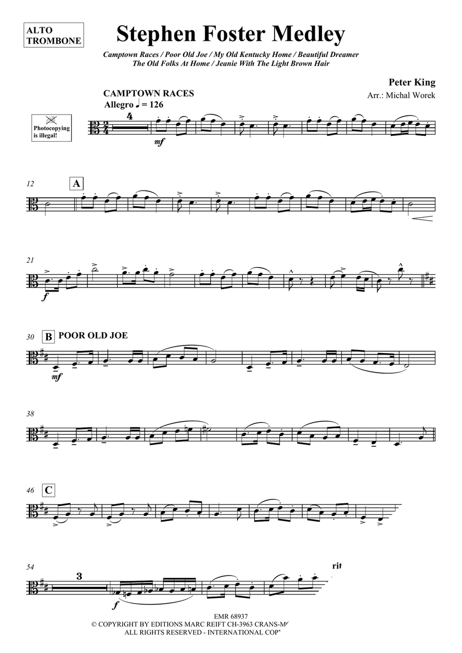 Stephen Foster Medley Stephen Foster Medley Piano Accompaniment scores gallery preview page 3
