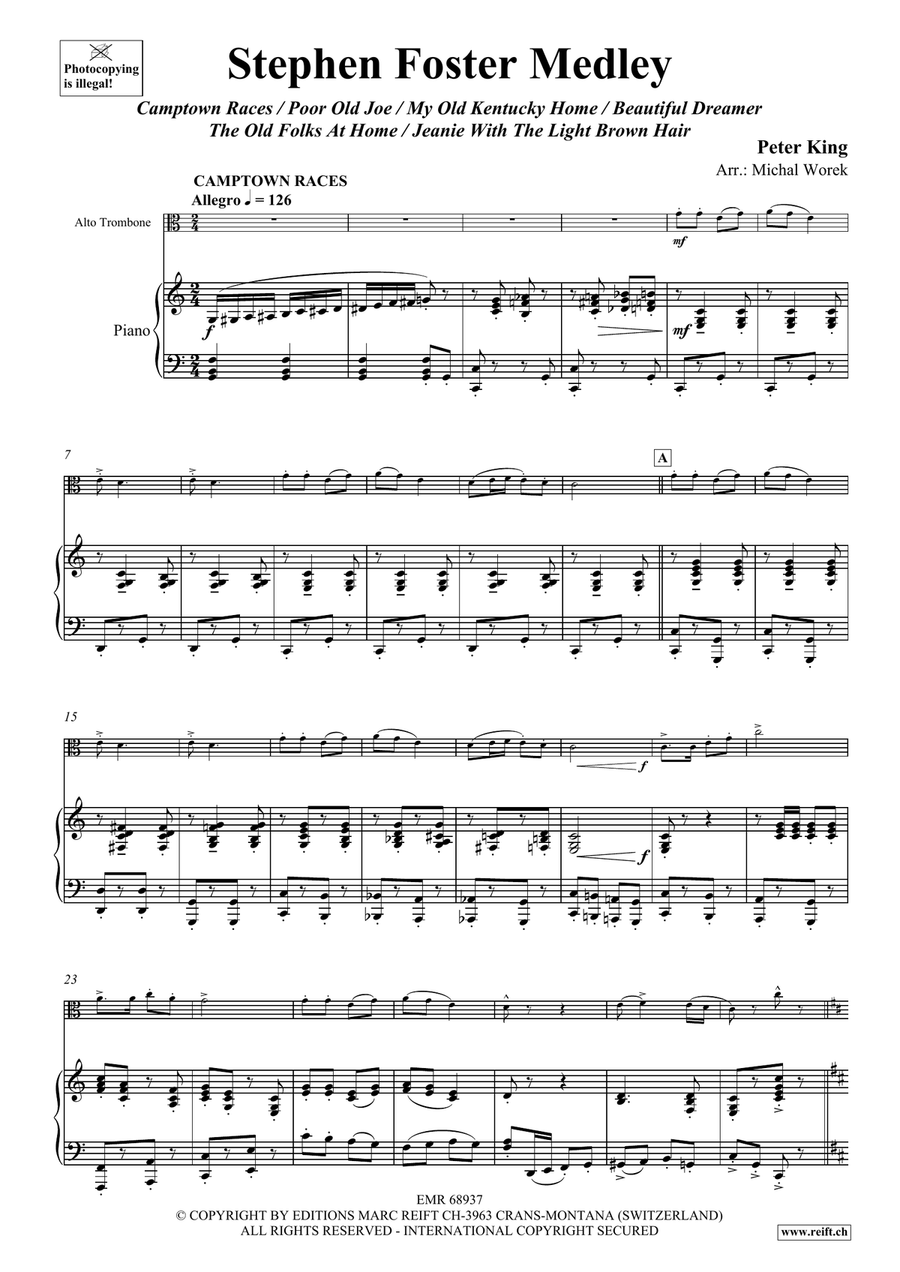Stephen Foster Medley Stephen Foster Medley Piano Accompaniment scores gallery preview page 4
