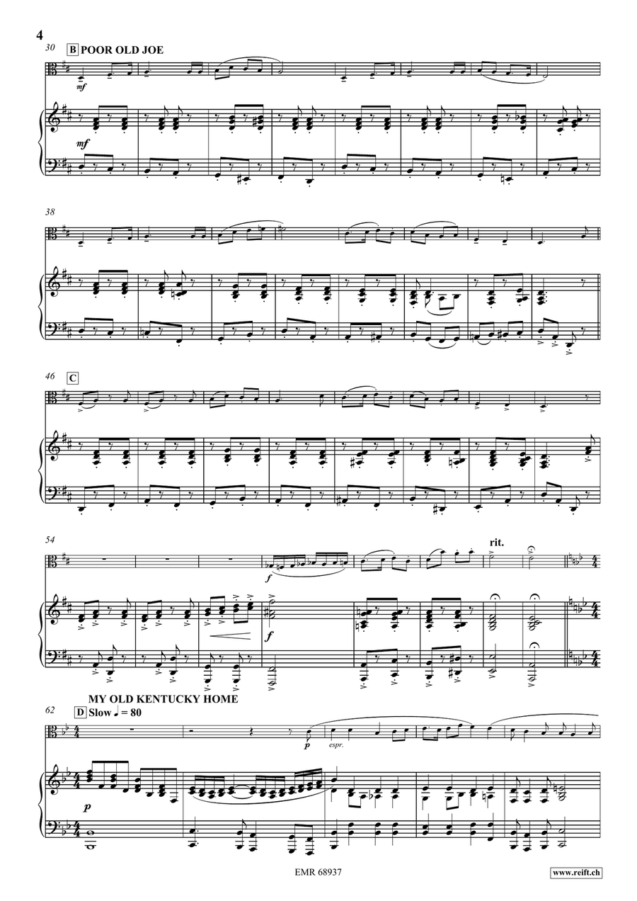 Stephen Foster Medley Stephen Foster Medley Piano Accompaniment scores gallery preview page 5