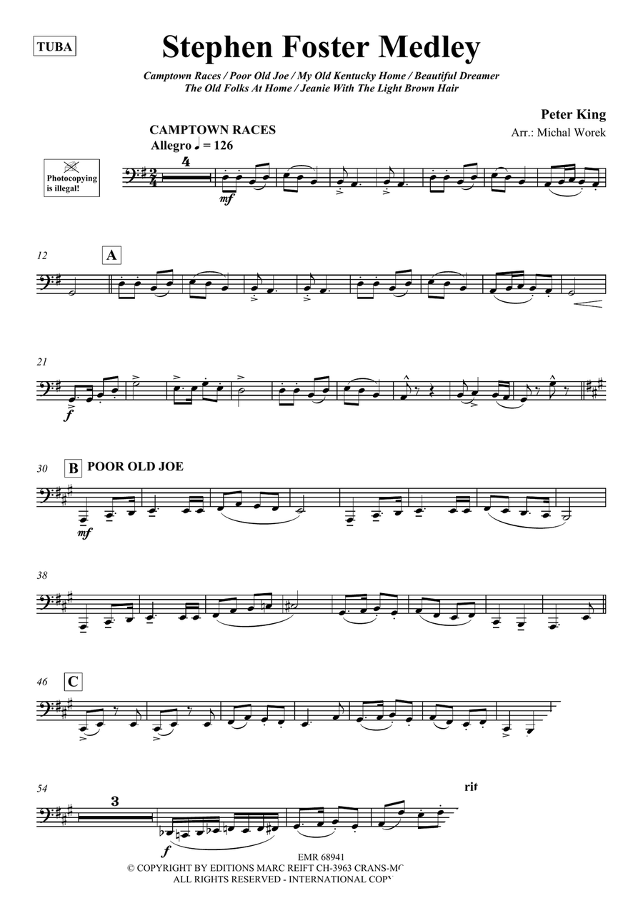 Stephen Foster Medley Stephen Foster Medley Tuba scores gallery preview page 3