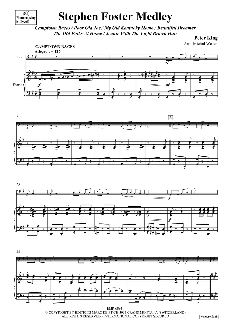 Stephen Foster Medley Stephen Foster Medley Tuba scores gallery preview page 4