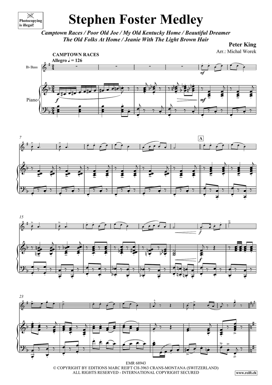 Stephen Foster Medley Stephen Foster Medley Voice Solo scores gallery preview page 4