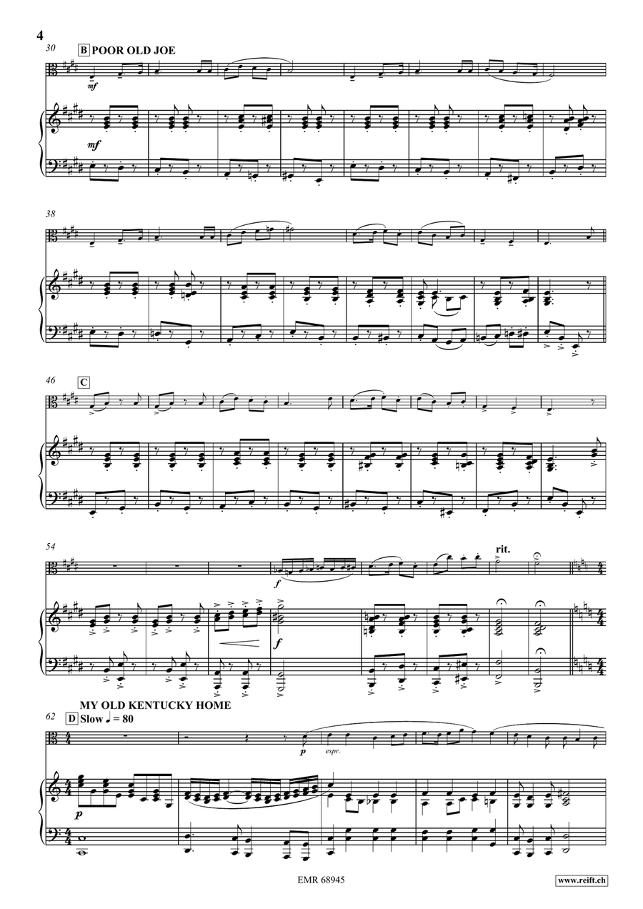 Stephen Foster Medley Stephen Foster Medley Piano Accompaniment scores gallery preview page 5
