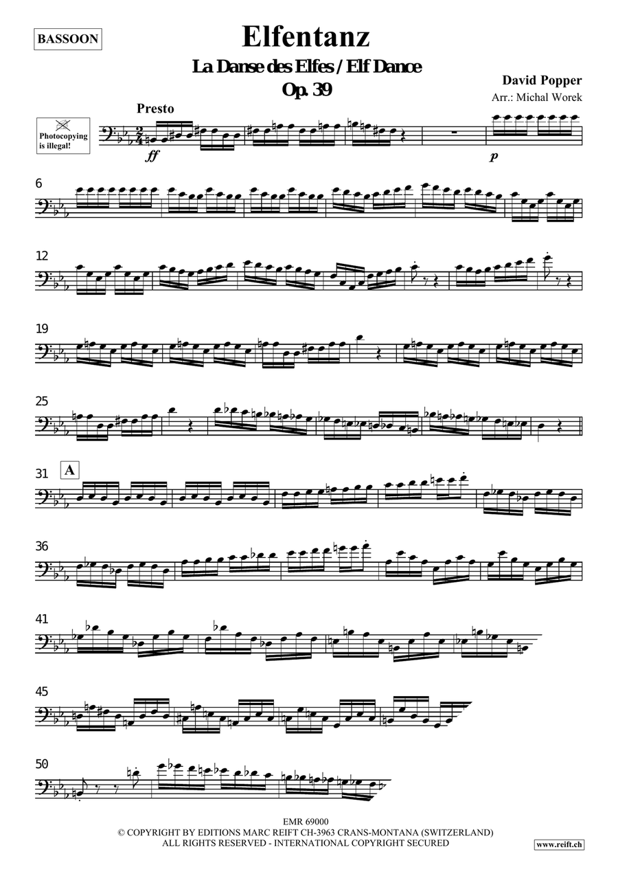 Elfentanz Elfentanz Bassoon Solo scores gallery preview page 3