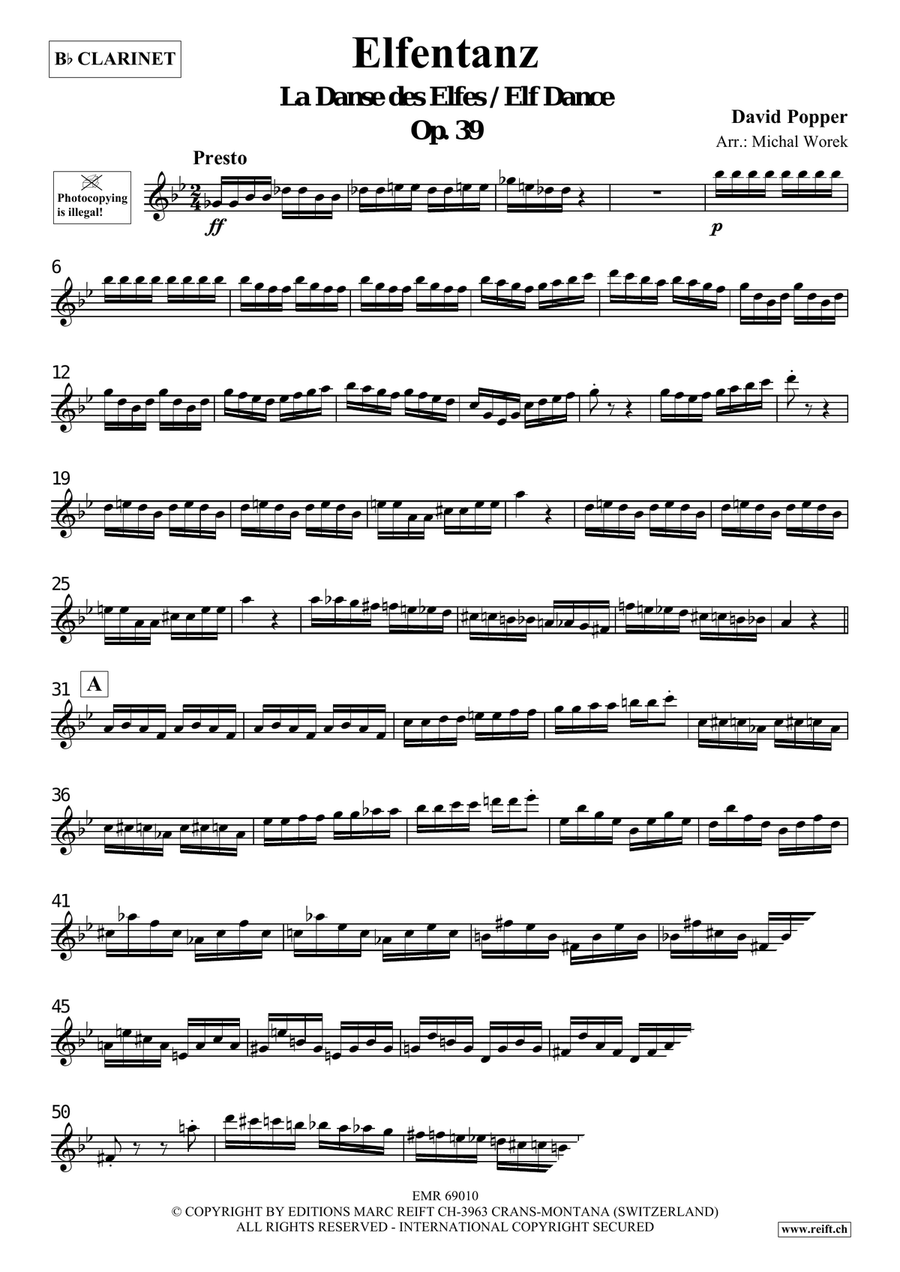 Elfentanz Elfentanz Clarinet Solo scores gallery preview page 3