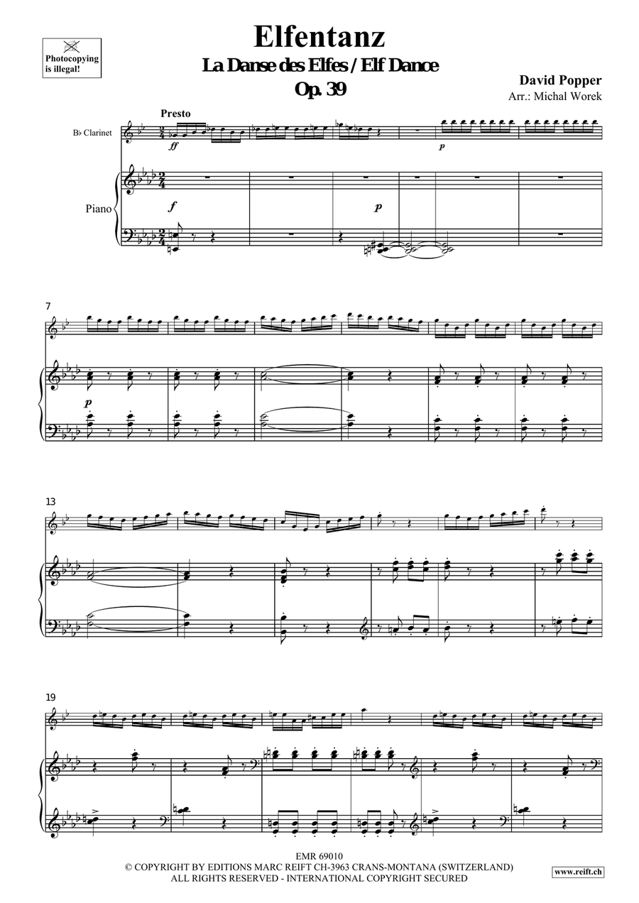 Elfentanz Elfentanz Clarinet Solo scores gallery preview page 4
